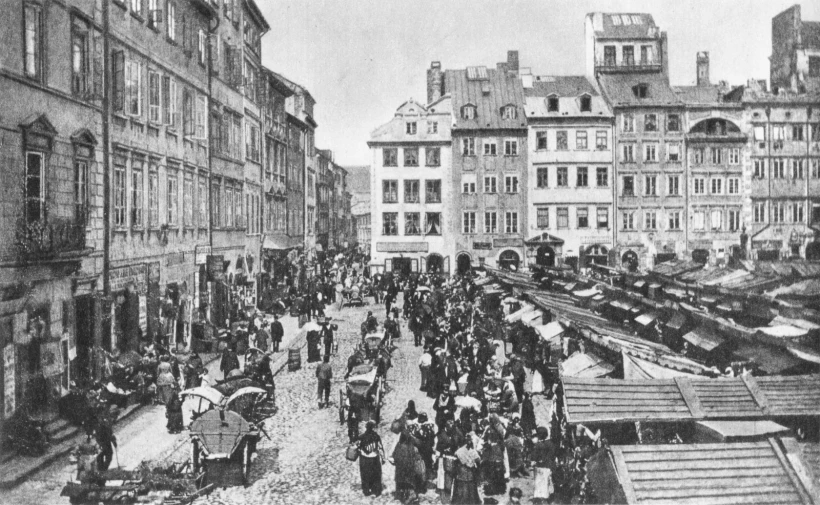 Варшава. Рынок Старого Города - XIX ст.