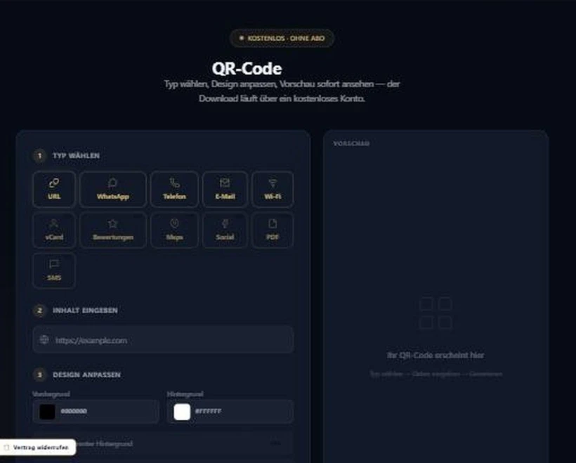 QROVA — динамічні QR-коди зі статистикою та бухгалтерія для Kleinunternehmer